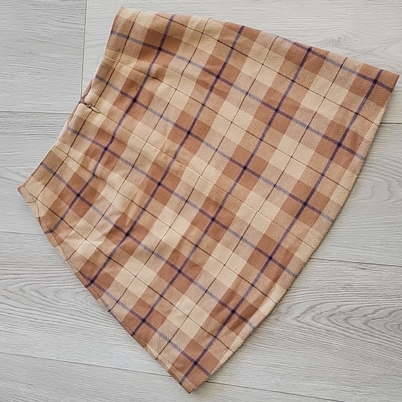 Wilfred Classic A-Line Lenzing Wool Blend Plaid Check Academia Mini Skirt, 0 - Picture 5 of 12